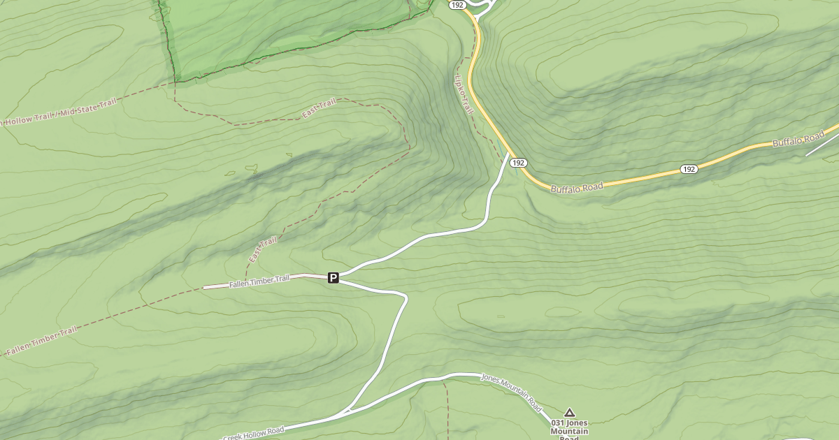 Map preview of Bald Eagle State Forest Snowmobile Trails