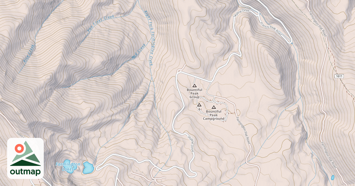 Map of SKYLINE DRIVE