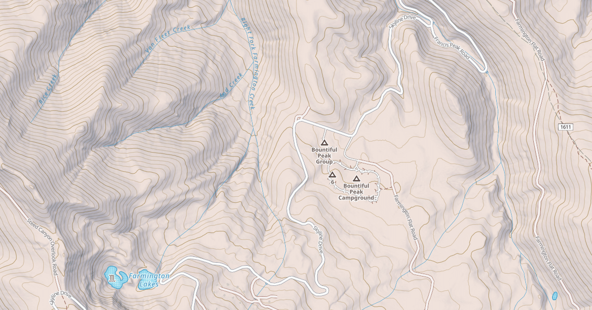 Map preview of SKYLINE DRIVE