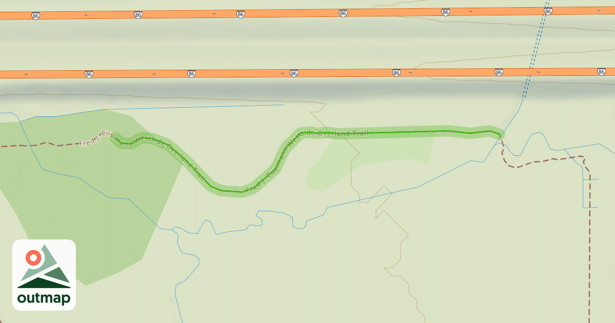 Map of Fred J. Cusimano Westside Overland Trail