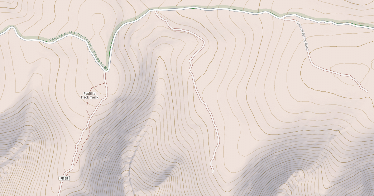 Map preview of USFS Motor Vehicle Use Map Roads {D14B06D6-636F-4C09-B7A2-B0456082BD39}