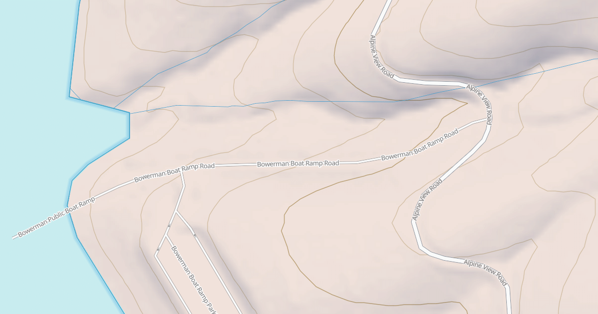 Map preview of BOWERMAN BOAT RAMP
