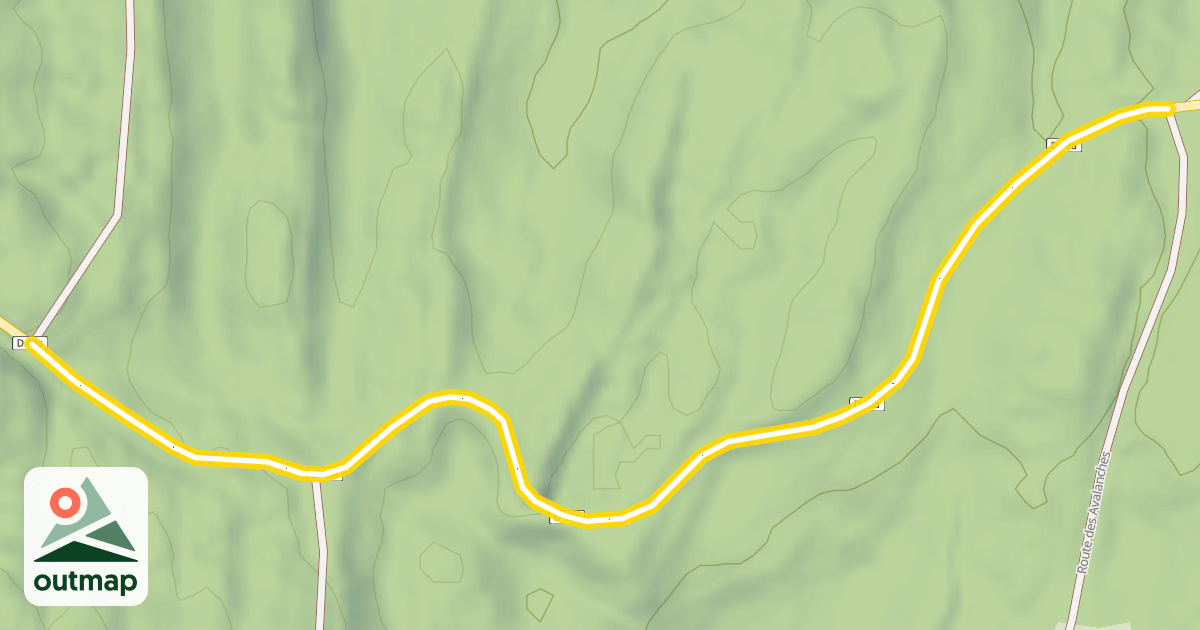 Map of Route de la Pesse
