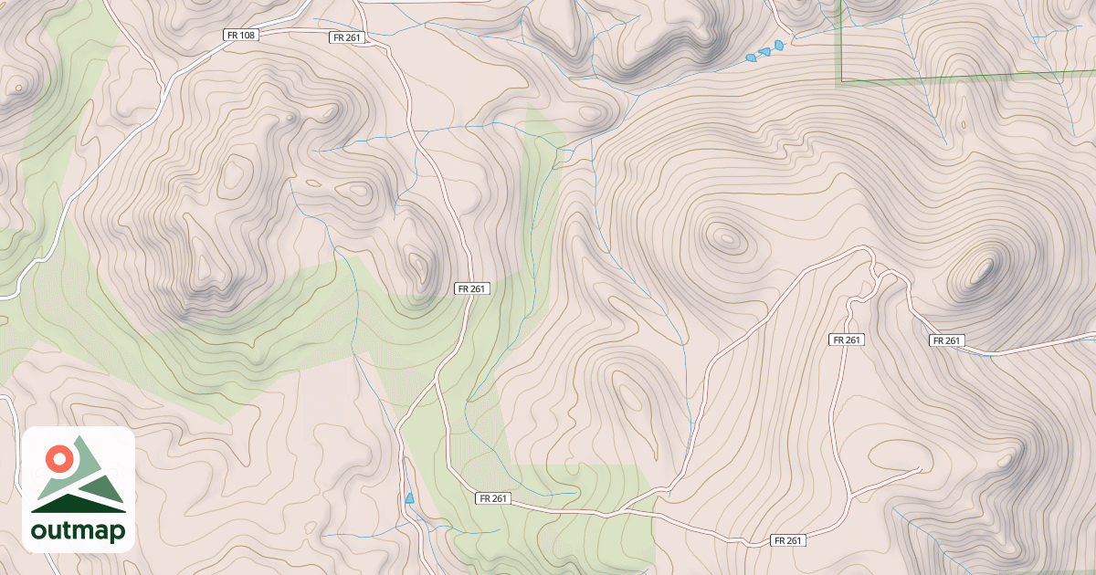 Map of DICKS PEAK