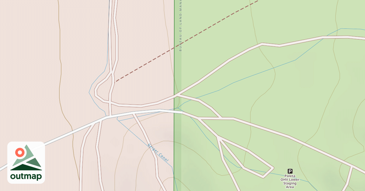 Map of BLM National GTLF Public Motorized Roads 59dd22a3-c275-4723-bce9-a6f7136c0340