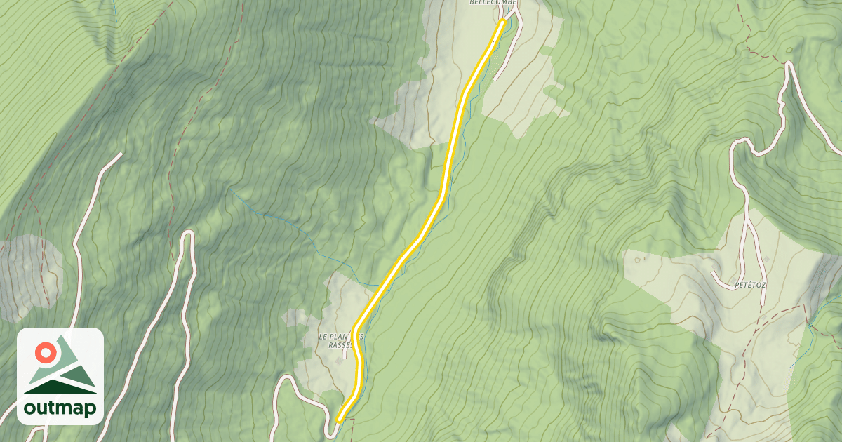 Map of Chemin Rural du Plan des Rasses