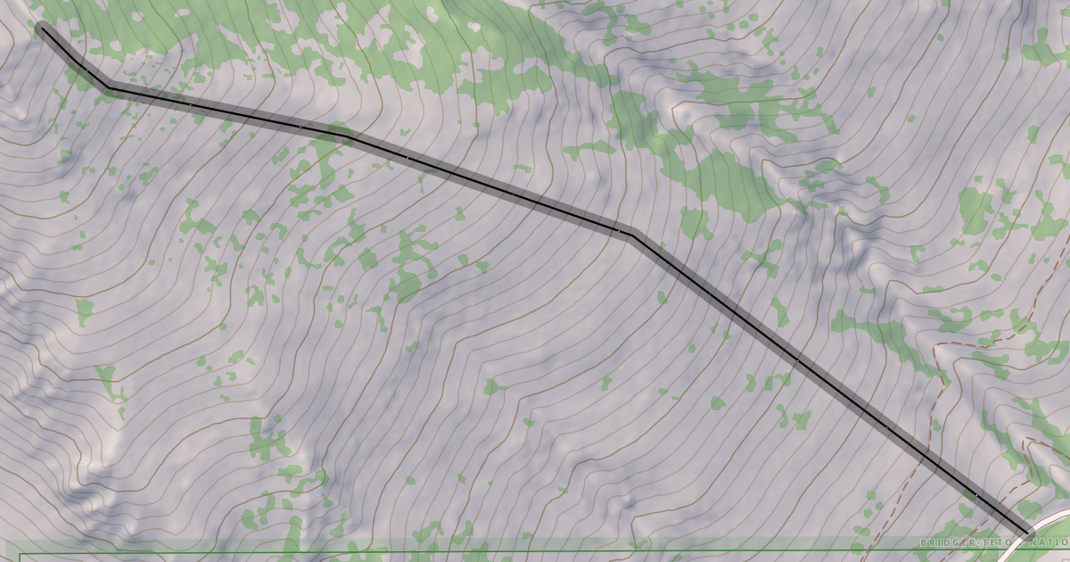Map preview of North Hoback