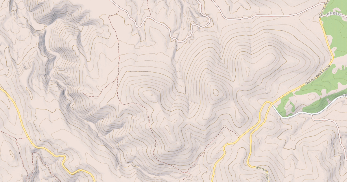 Map preview of USFS Motor Vehicle Use Map Trails 1132