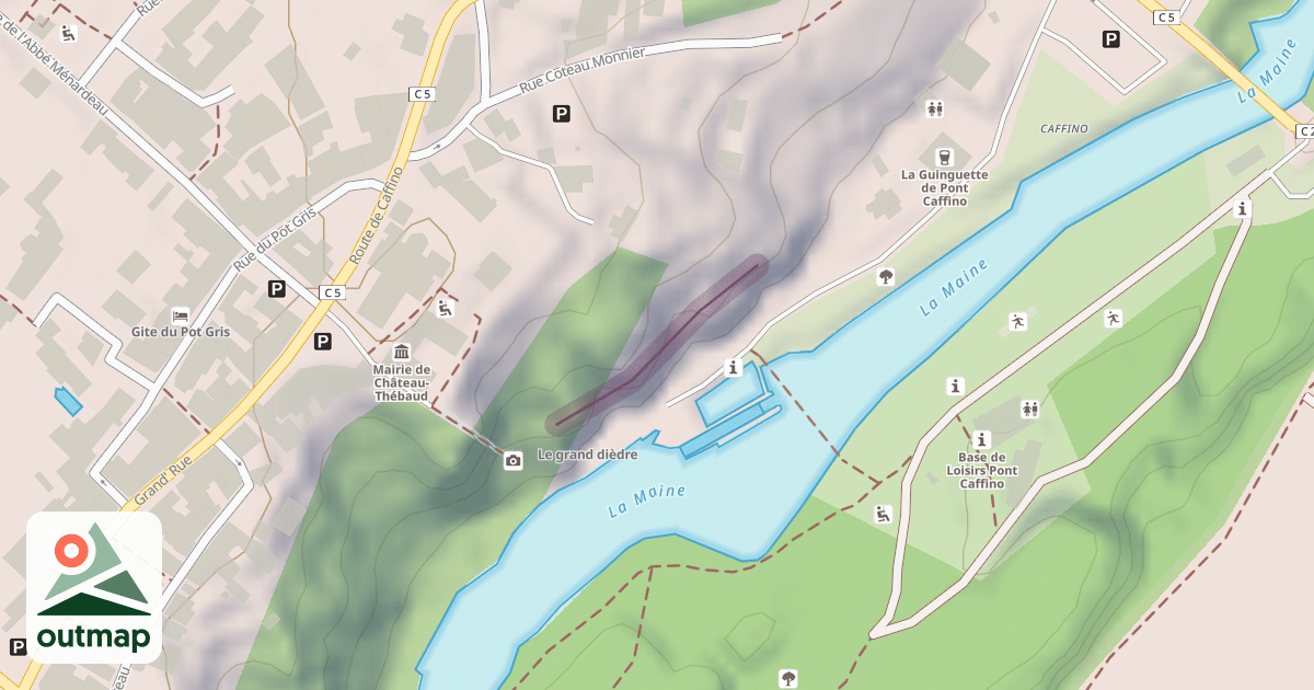 Map of Pont Caffino