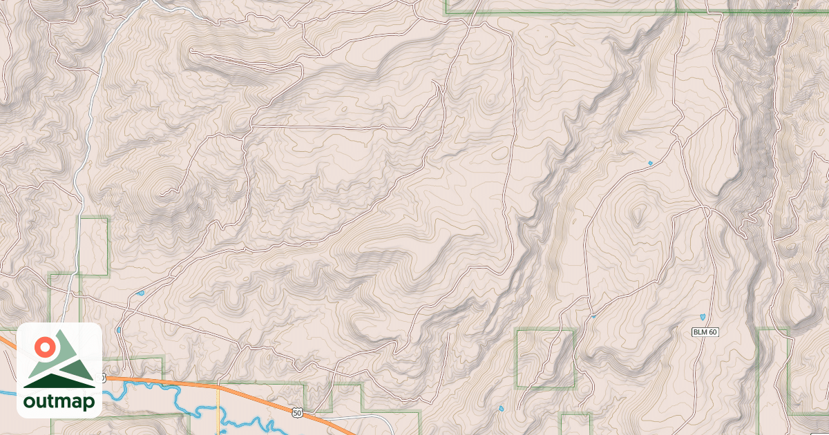 Map of BLM National GTLF Public Motorized Roads 0740bd18-f9d2-4ee0-94ec-5785a9c8f678
