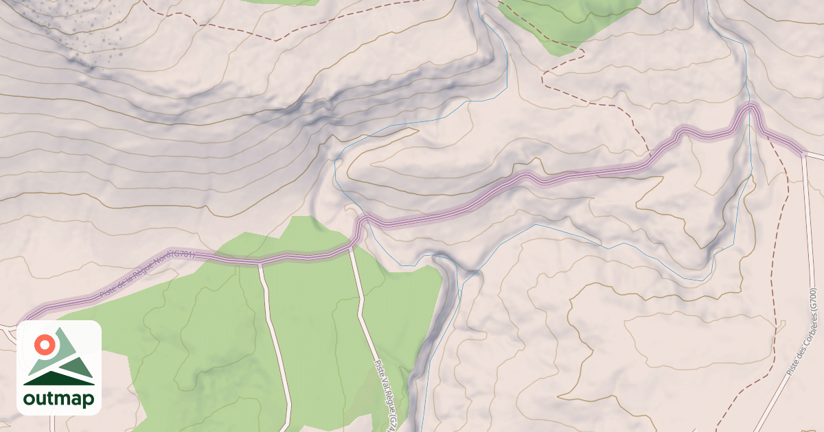 Map of Piste de la Règue Nord (G701)