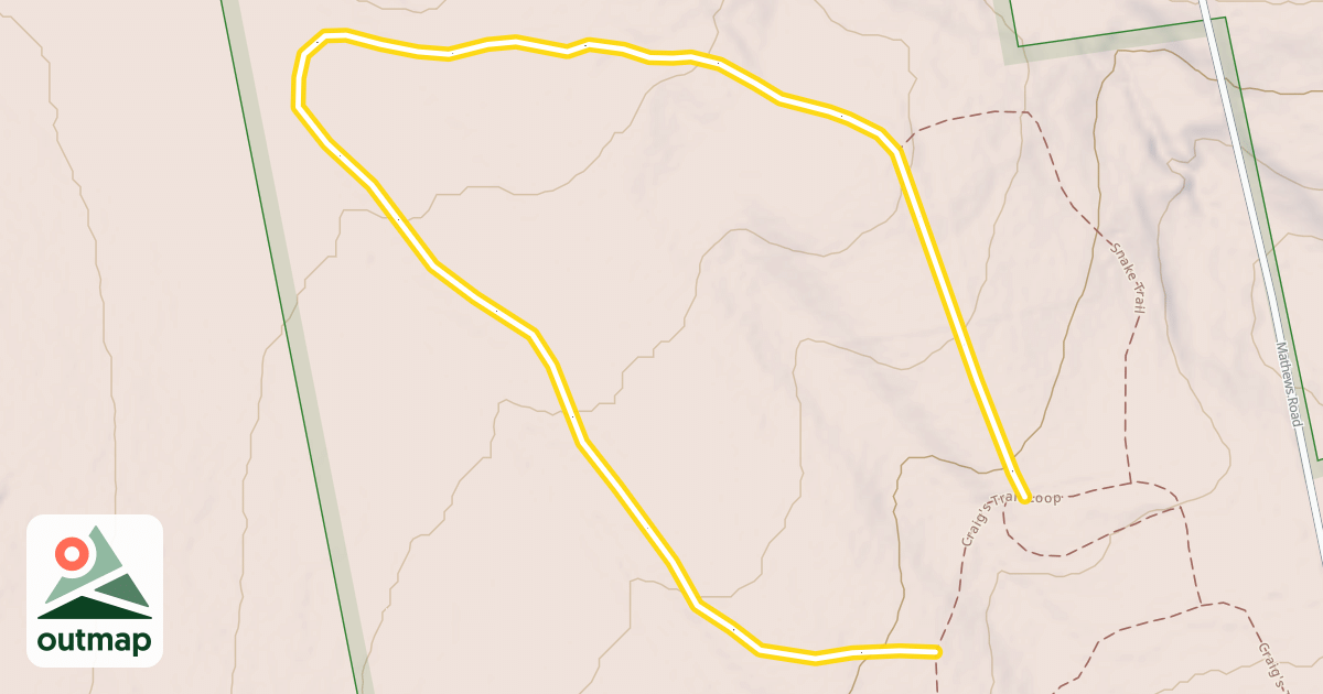 Map of Craig's Orchard Loop
