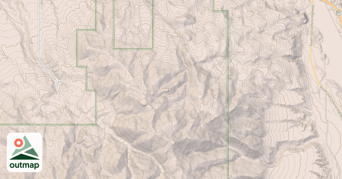 Map of UPPER EVANS ROAD
