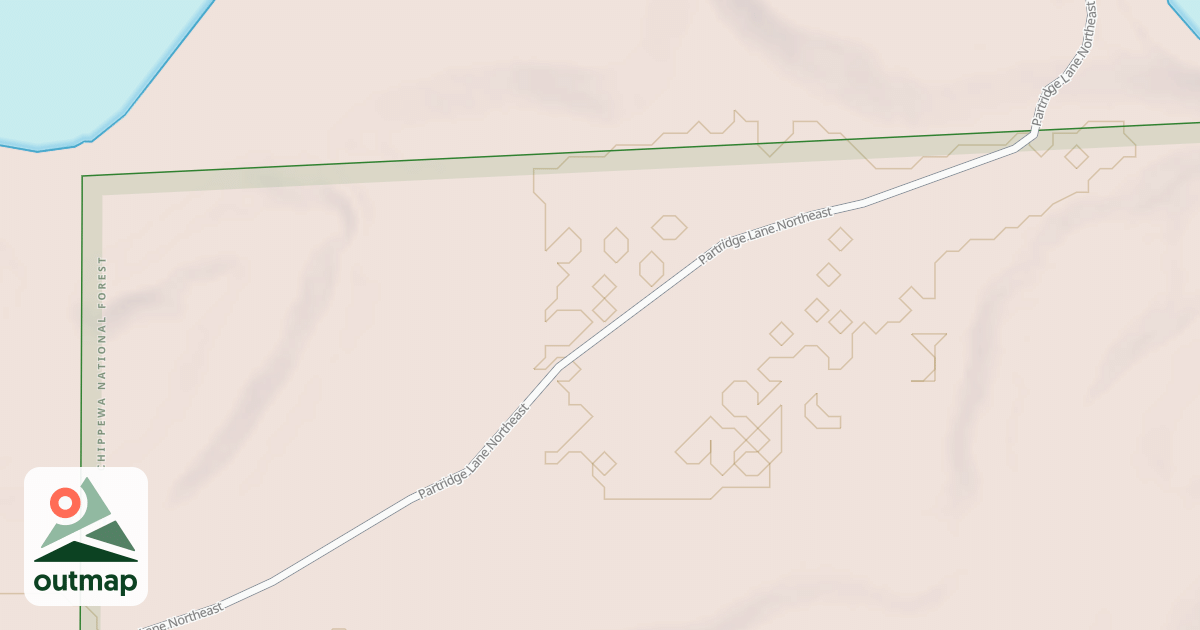 Map of HILLTOP DRIVE NORTHEAST
