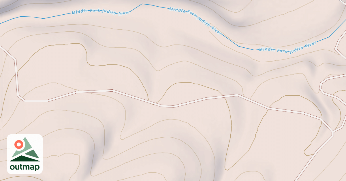 Map of MIDDLE FORK CABIN #1