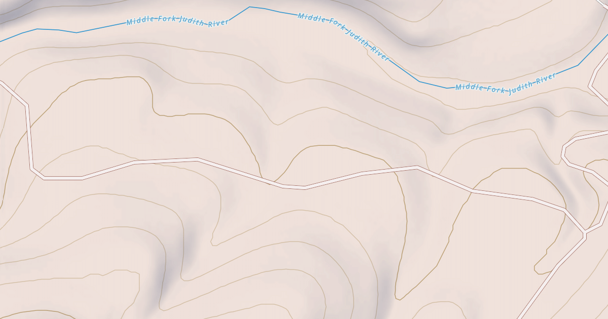 Map preview of MIDDLE FORK CABIN #1