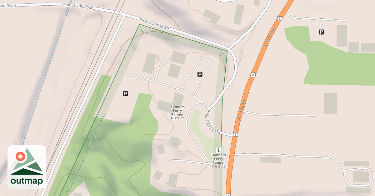 Map of BONNERS FERRY RANGER STA