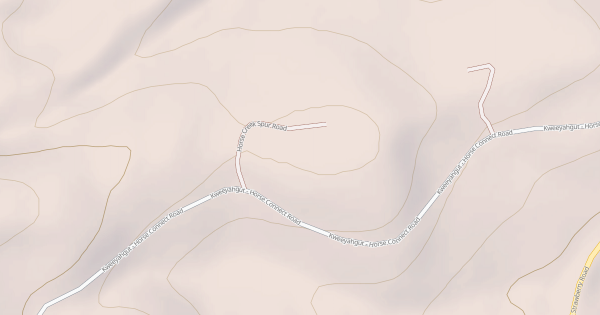 Map preview of HORSE CREEK SPUR