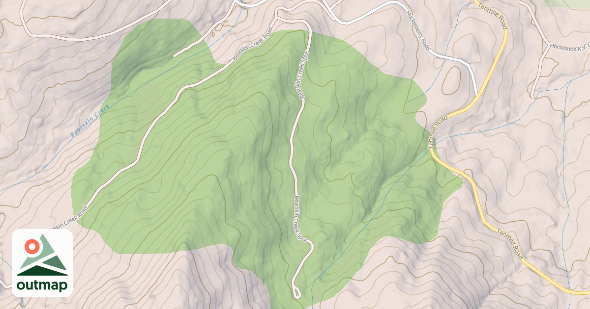 Map of BEARSKIN CR.