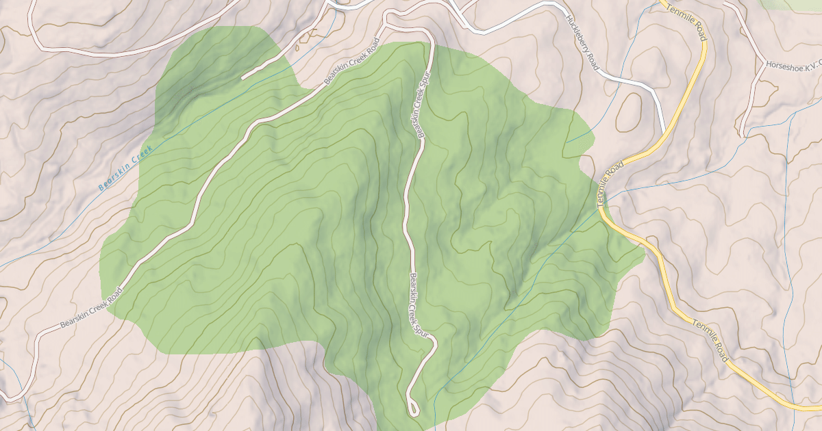 Map preview of BEARSKIN CR.