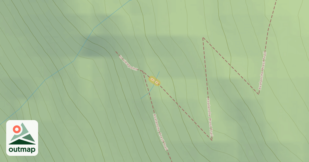 Map of Avalanche Crest Trail