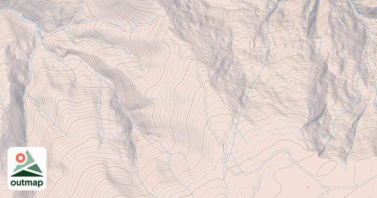 Map of DEADMANS CREEK