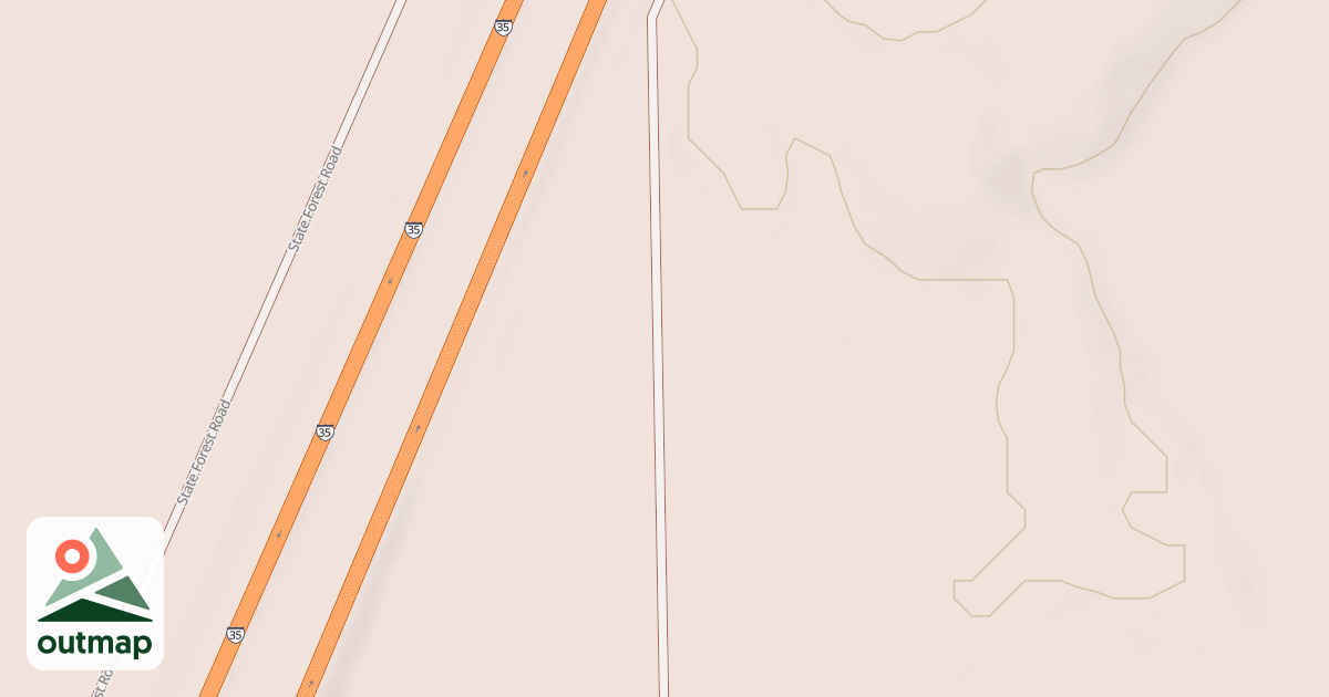 Map of General C.C. Andrews State Forest Trails
