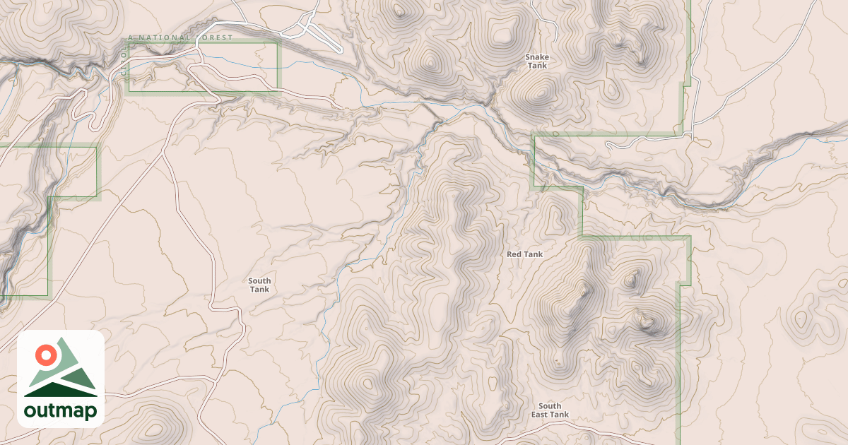 Map of USFS National Forest System Roads {67FB428A-5FEC-4140-ABAD-41A3B3F7767F}