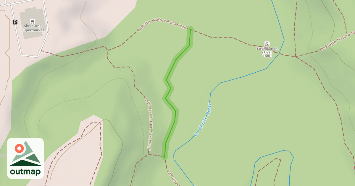 Map of LaPlatte Nature Park Trail