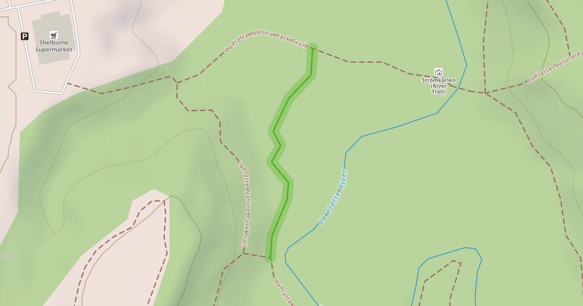 Map preview of LaPlatte Nature Park Trail