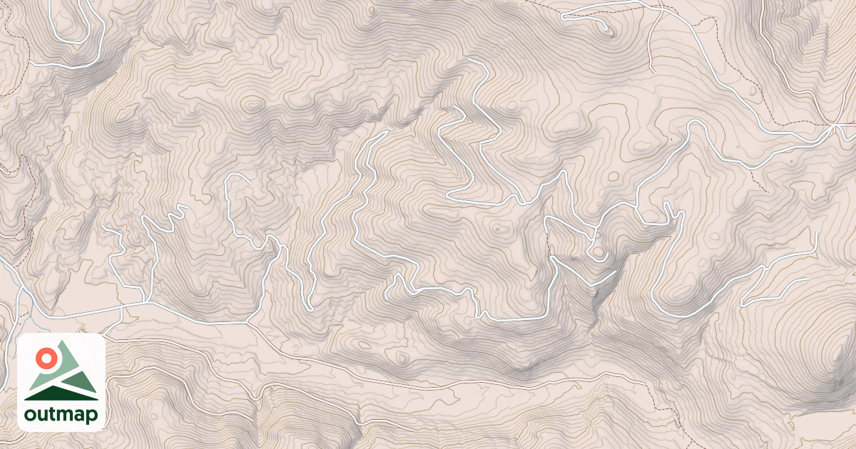Map of E Fk-W Fk Butte Snowmo Tr# 7