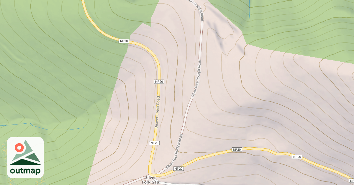 Map of SILVER FORK ROCKPIT