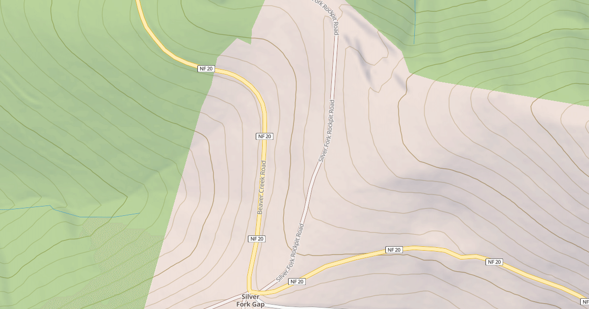Map preview of SILVER FORK ROCKPIT