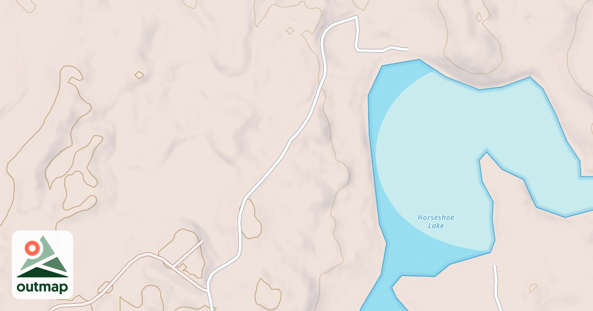 Map of HORSESHOE LAKE