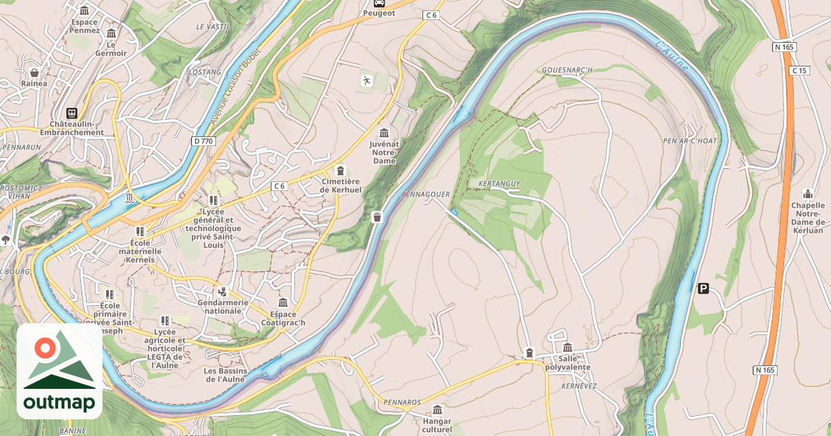 Map of Contre-Halage