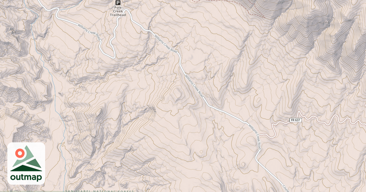 Map of WILLIAMS CREEK