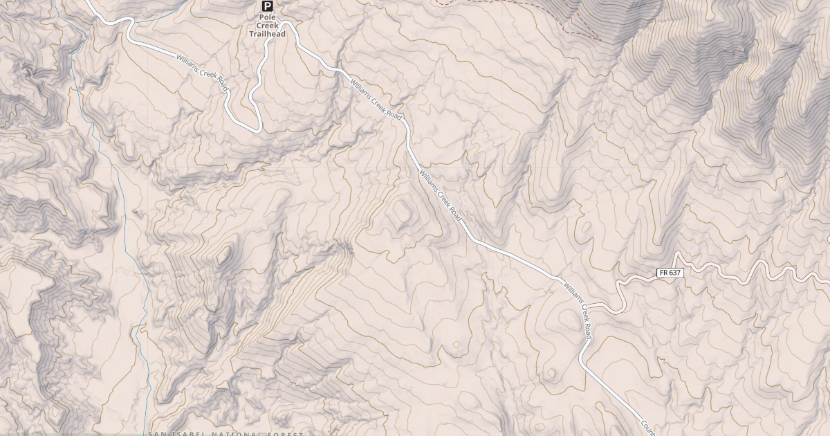 Map preview of WILLIAMS CREEK