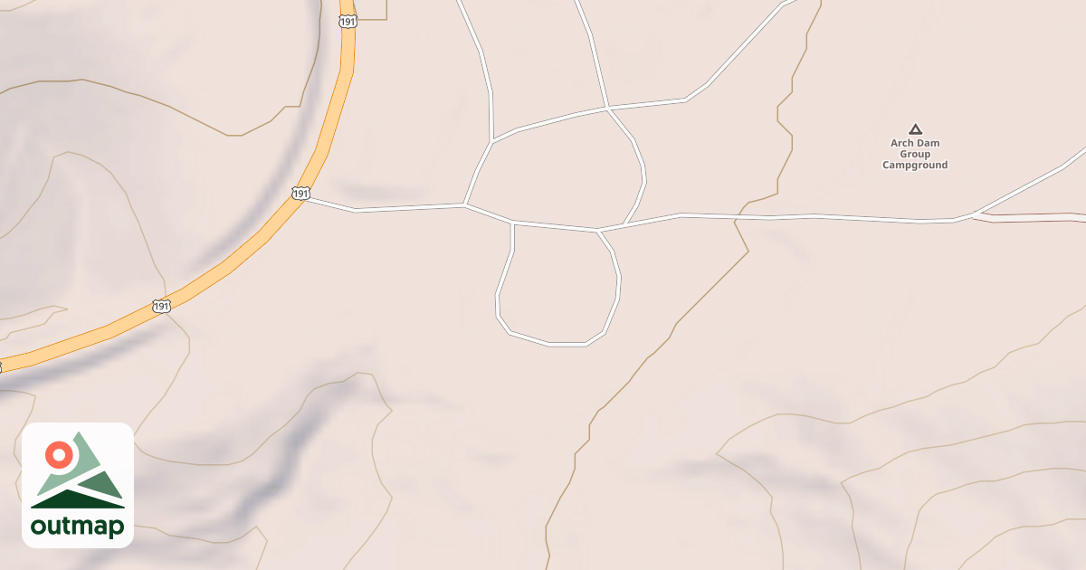 Map of ARCH DAM CG SITE 3