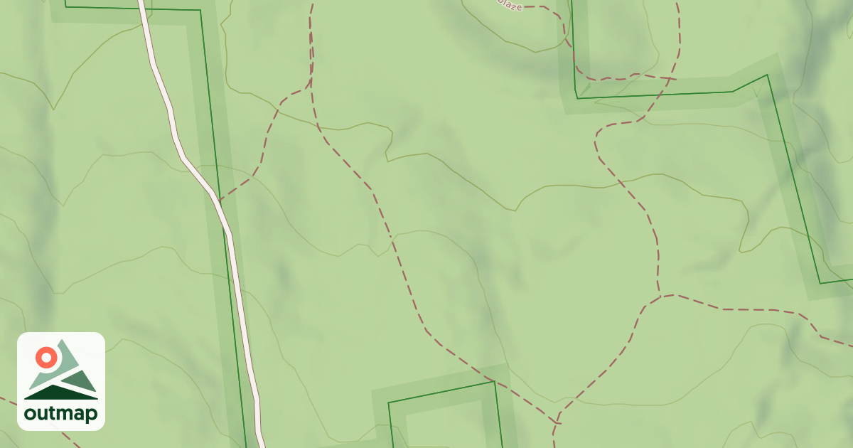 Map of Blue Trail