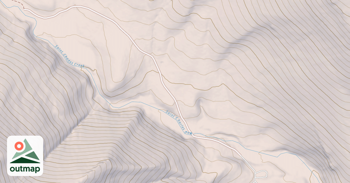Map of North Fork St. Charles