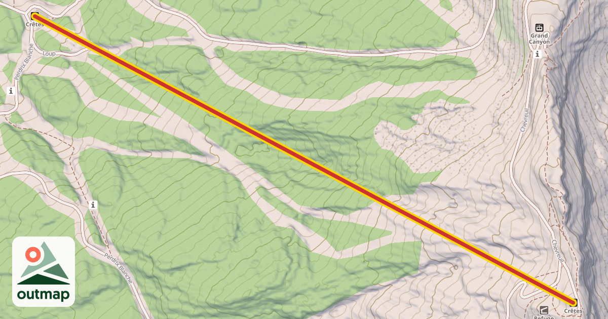 Map of Crêtes