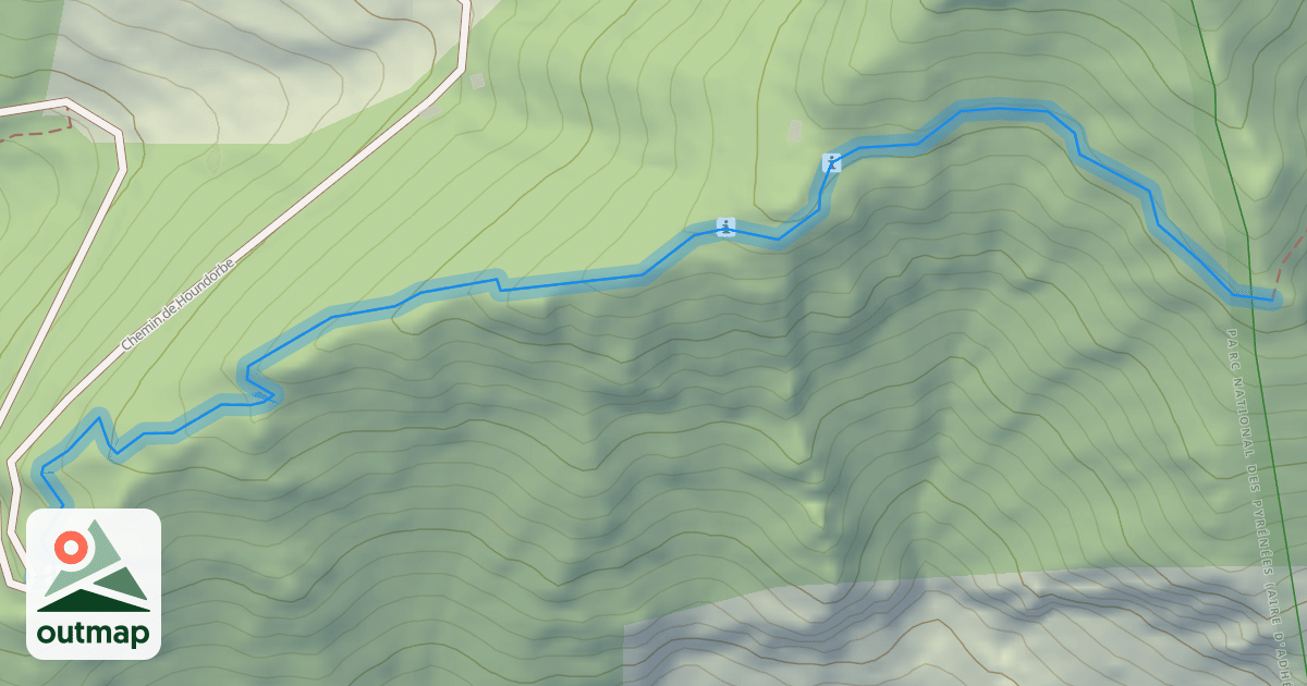 Map of Chemin de Houndorbe