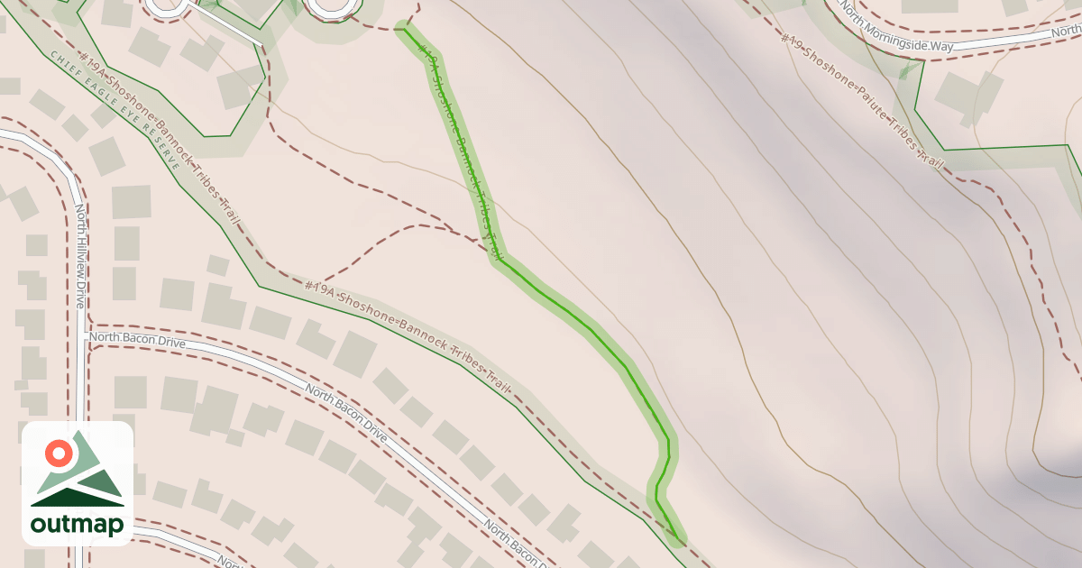 Map of #19A Shoshone-Bannock Tribes Trail