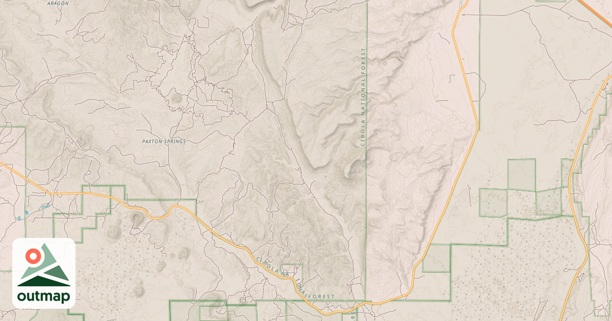 Map of BONITA CANYON