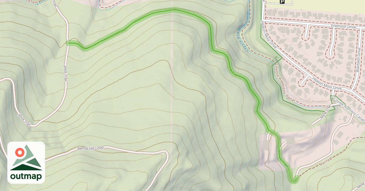 Map of Norred Trail