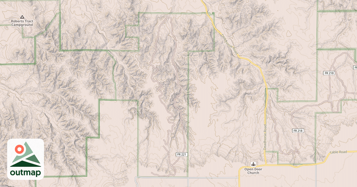 Map of COFFEE MILL BUTTE
