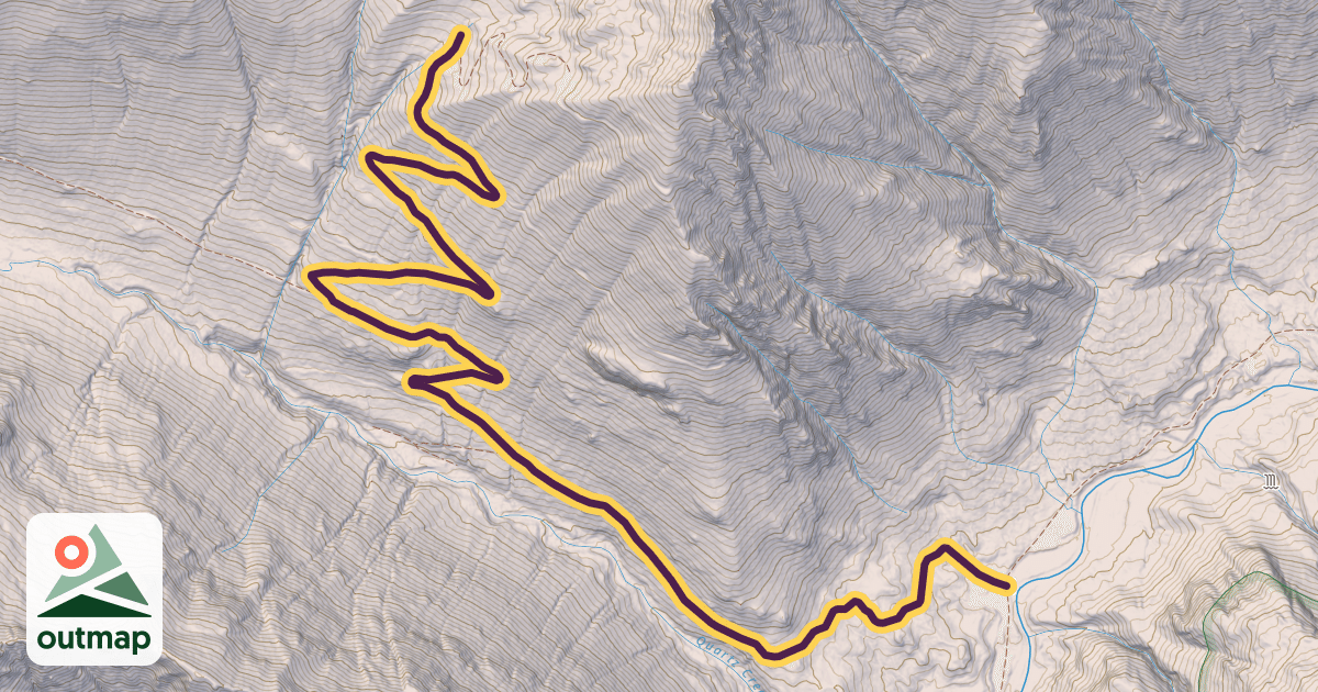 Map of Quartz Creek Trail