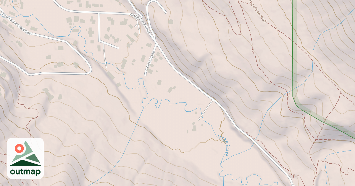 Map of CACHE CREEK