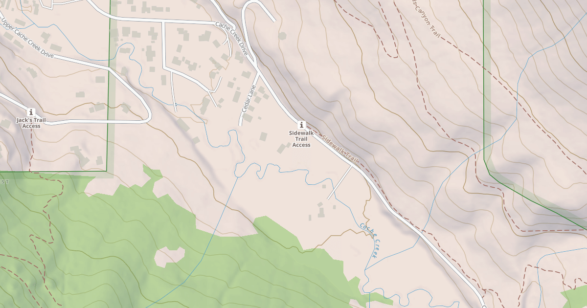 Map preview of CACHE CREEK