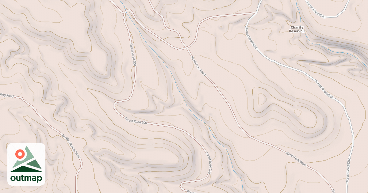 Map of USFS Motor Vehicle Use Map Roads {87D4977C-70DC-4488-B1BF-717DE23A73E7}
